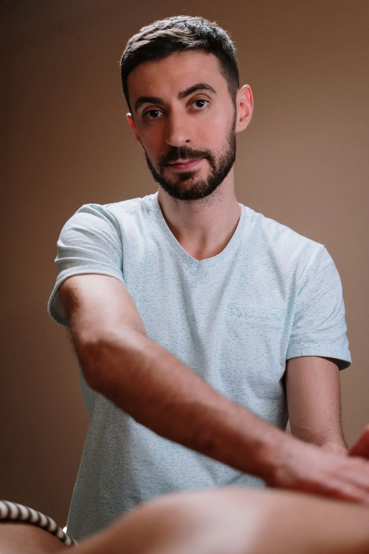 Marcos Vidal, Masajista terapéutico